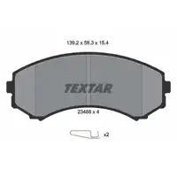TEXTAR 2348801 Bremsbel&auml;ge Bremskl&ouml;tze f&uuml;r MITSUBISHI Grandis NA_W Pajero 3 4 vorne