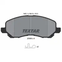TEXTAR 2358403 Bremsbel&auml;ge f&uuml;r CHRYSLER Sebring JS JEEP Compass MK49 17 Zoll vorne