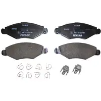 TEXTAR Bremsscheiben + Bel&auml;ge f&uuml;r PEUGEOT 206/SW 206+ 1.1 1.4i 1.4 HDi vorne