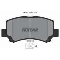 TEXTAR 2366201 Brake Pads for SUZUKI Wagon R+ EM 1.0, 1.2, 65/69 hp (front)
