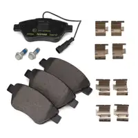 TEXTAR Bremsscheiben + Bel&auml;ge + Wako f&uuml;r FIAT Punto 199_ 0.9-1.4 1.3 D vorne