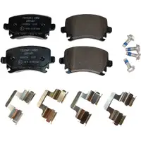 TEXTAR Brake Discs + Pads for AUDI A3 8P, SEAT, SKODA, VW Golf 5 & 6, and Passat (rear)