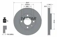 TEXTAR Bremsscheiben + Bel&auml;ge + Wako f&uuml;r PEUGEOT 205 309 1 2 1.6 1.9 GTI 1.8/1.9 D vorne
