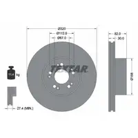 TEXTAR 92056600 Brake Disc Set for Mercedes-Benz S-Class W140 C140 (Front) 1404210912