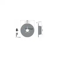 TEXTAR Bremsscheiben + Bremsbel&auml;ge f&uuml;r VOLVO 850 C70 1 S70 V70 1 hinten