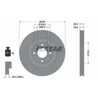 TEXTAR 92097103 Brake Disc Set for PEUGEOT 406 Coupe 8C 3.0 V6/24V 2.2 HDI (front)