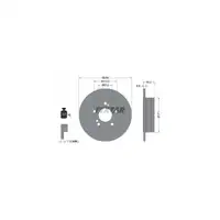 TEXTAR Brake Discs + Pads for Mercedes 190 W201 E-Class W124 C124 (Rear)