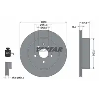TEXTAR 92148003 Bremsscheiben Saz f&uuml;r LEXUS GS _S19_ IS 2 _E2_ ab 08.2006 hinten