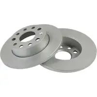 TEXTAR Bremsscheiben + Bel&auml;ge f&uuml;r AUDI A3 8P SKODA Octavia 3 VW Golf 5 6 Touran hinten