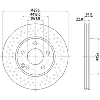 TEXTAR 92124403 Bremsscheiben Satz f&uuml;r MERCEDES A-Klasse W168 A210 140 PS vorne 1684210712