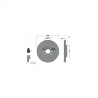 TEXTAR Bremsscheiben + Bremsbel&auml;ge f&uuml;r OPEL Combo Meriva A 4-Loch vorne