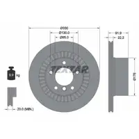 TEXTAR 92261903 Brake Disc Set for Mercedes G-Class G55/63/65 AMG (Rear) 4634230012