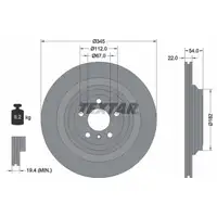 TEXTAR 92284003 Brake Disc Set for MERCEDES M-Class, G-Class, GLS W166, X166 (Rear) 1664230700