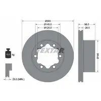 TEXTAR 92295303 Bremsscheiben Satz f&uuml;r VW Crafter SX SY SZ Grand California PR-1LB hinten