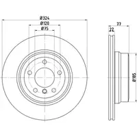 TEXTAR 92201903 Bremsscheiben Satz f&uuml;r BMW 1er E82 E88 135i 306/326 ohne M-Technik hinten