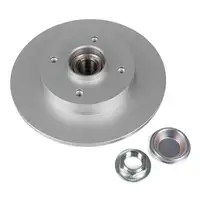 TEXTAR Bremsscheiben + Radlager + Bel&auml;ge f&uuml;r CITROEN C3/Aircross 2 OPEL Crossland hinten