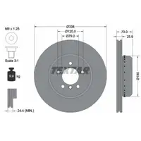 TEXTAR 92219725 Bremsscheiben Satz f&uuml;r BMW 1er E82 135i ohne M-Technik vorne 34116778647
