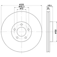 TEXTAR 92223503 Bremsscheiben Satz f&uuml;r MAZDA 3 BK BL 2.3 MPS Turbo 260 PS 2006-2014 vorne