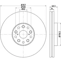 TEXTAR Bremsscheiben Satz f&uuml;r LEXUS LS _F4_ 460 600h 367-445 PS vorne 4351650010