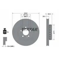 TEXTAR 92343625 Bremsscheiben Satz f&uuml;r MERCEDES W205 ohne Sportbremse vorne 0004212512