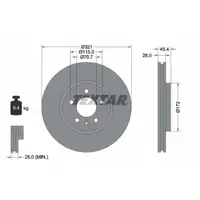 TEXTAR 92305505 Bremsscheiben Satz f&uuml;r OPEL Insignia B 17 Zoll vorne