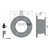 TEXTAR 93127300 Bremsscheiben Satz f&uuml;r IVECO Daily 3 65 C 15 11.2001-04.2006 hinten