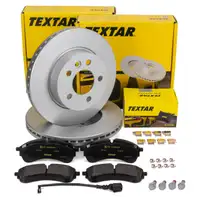 TEXTAR Bremsscheiben + Bel&auml;ge + Sensor f&uuml;r VW 2X 2Y 2Z MAN TGE 1LB bis 05.2022 vorne