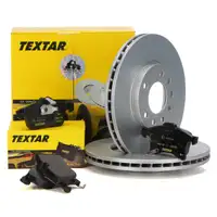 TEXTAR Bremsscheiben + Bel&auml;ge f&uuml;r OPEL Astra G H Corsa C Zafira A B vorne