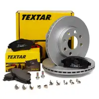 TEXTAR Bremsscheiben + Bel&auml;ge f&uuml;r OPEL Corsa C 1.0 1.2 1.7 DI mit ABS vorne