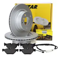 TEXTAR Bremsscheiben + Bel&auml;ge + Sensor f&uuml;r BMW E82 E88 118-128i 118d 120d 03.2010 hinten