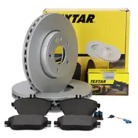 TEXTAR Bremsscheiben + Bel&auml;ge + Sensor f&uuml;r MERCEDES W176 W246 X156 ohne Sportpaket vorne