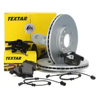 TEXTAR Brake Discs + Pads + Wako for OPEL Astra G A 5-hole up to model year 42187758 (front)