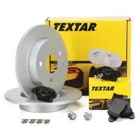 TEXTAR Bremsscheiben + Bremsbel&auml;ge f&uuml;r OPEL Astra G 4-Loch hinten