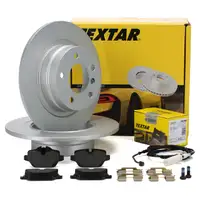 TEXTAR Bremsscheiben + Bel&auml;ge + Wako f&uuml;r BMW 1er E81 E87 3er E90 E92 ab 03.2010 hinten