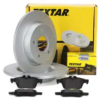 TEXTAR Bremsscheiben + Bel&auml;ge f&uuml;r FORD Focus 3 MK3 bis 01.2016 hinten