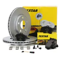 TEXTAR Bremsscheiben + Bremsbel&auml;ge + Wako f&uuml;r MERCEDES A-Klasse W169 B-Klasse W245 vorne