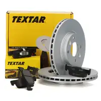 TEXTAR Bremsscheiben + Bel&auml;ge f&uuml;r RENAULT Clio 4 Twingo 3 SMART ForFour ForTwo 453 vorne