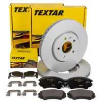 TEXTAR Bremsscheiben + Bremsbel&auml;ge f&uuml;r OPEL Astra J Cascada Zafira Tourer C 17 Zoll vorne