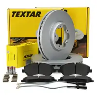 TEXTAR Bremsscheiben + Bremsbel&auml;ge f&uuml;r FORD Tourneo/Transit Custom vorne