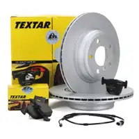 TEXTAR Bremsscheiben + Bel&auml;ge + Wako f&uuml;r BMW 3er F30 F31 F34 4er F32 F33 F36 hinten
