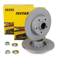 TEXTAR 92268903 Bremsscheiben + Radlager Satz f&uuml;r FIAT MITSUBISHI NISSAN RENAULT hinten