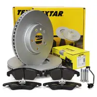 TEXTAR Bremsscheiben + Bremsbel&auml;ge + Sensor f&uuml;r AUDI A4 B8 A5 8T 8F PR-1LA/1LB vorne