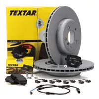 TEXTAR Bremsscheiben + Bremsbel&auml;ge + Wako f&uuml;r BMW 5er F10 6er F12 F13 F6 hinten