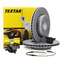 TEXTAR Bremsscheiben + Bel&auml;ge + Wako f&uuml;r BMW 5er E60 525i 525d 6er E64 630i hinten
