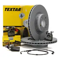TEXTAR Brake Discs + Pads + Wako for BMW F20, F21, F22, F23, F30, F31, F32, F36 (Rear)