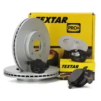 TEXTAR Bremsscheiben + Bel&auml;ge f&uuml;r FORD Focus 2 MK2 Focus C-Max DM2 vorne