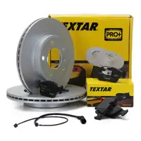 TEXTAR Bremsscheiben + Bel&auml;ge + Wako f&uuml;r BMW Z3 E36 3.0i 231 PS bis 12.2002 vorne