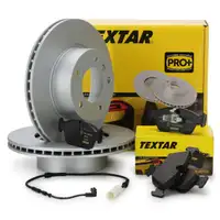 TEXTAR Bremsscheiben + Bel&auml;ge + Wako f&uuml;r BMW 1er E87 120i 120d 3er E90 316-320i 318d vorne