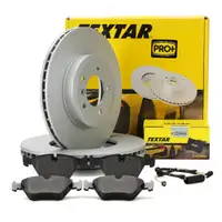 TEXTAR Bremsscheiben + Bremsbel&auml;ge + Wako f&uuml;r BMW Z4 E85 E86 3.0si 265 PS vorne