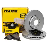TEXTAR Bremsscheiben + Bel&auml;ge f&uuml;r AUDI A4 B5 VW Passat 3B2 B5 vorne